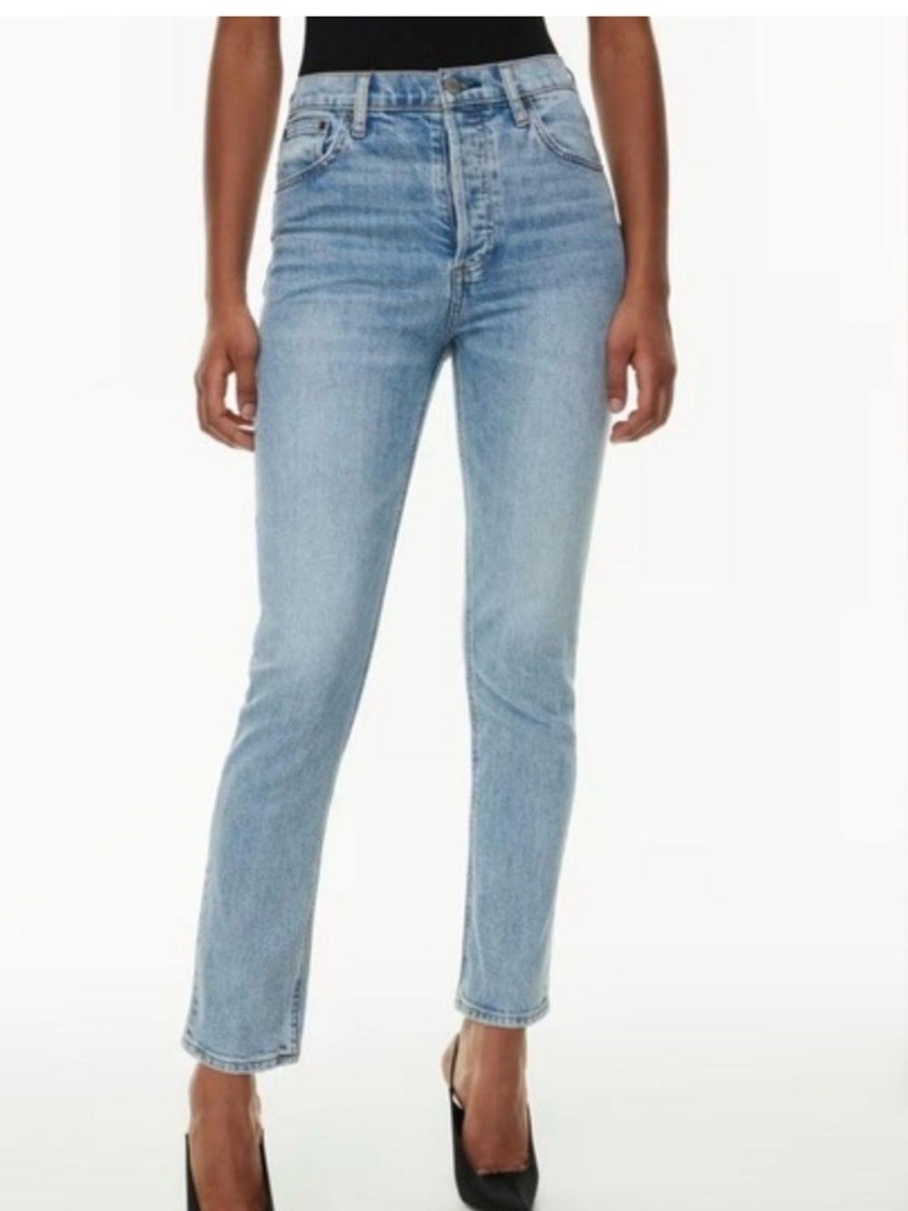 Denim forum the Yoko Classic High-Rise Light Blue Women's Jeans